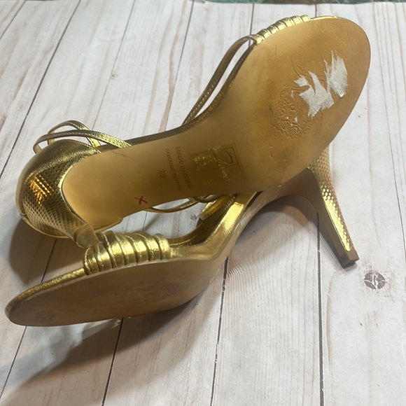 Free People Gold Strap 3-1/2” Heels - Picture 7 of 10